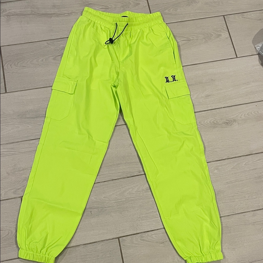 Women’s Neon Green Cargo’s Pants
